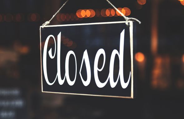 closed_startseite Schild closed Startseite